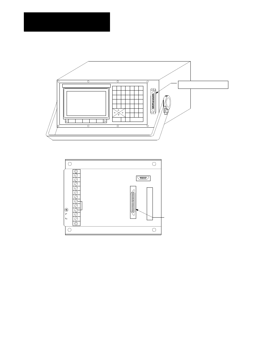 Removable operator panel, Interface assembly, Removable operator panel interface cable | Rockwell Automation 8520 9/Series CNC Integration Maintenance Manual Documentation Set User Manual | Page 489 / 898