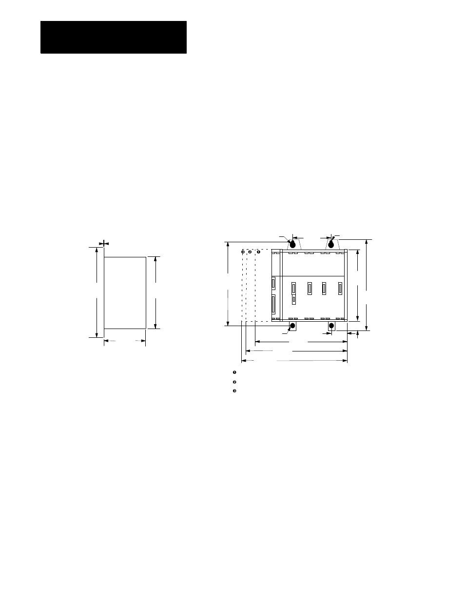1746 i/o, Left-side view front view | Rockwell Automation 8520 9/Series CNC Integration Maintenance Manual Documentation Set User Manual | Page 79 / 898