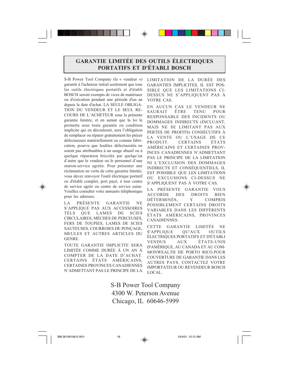 Bosch 1943 LED User Manual | Page 16 / 24