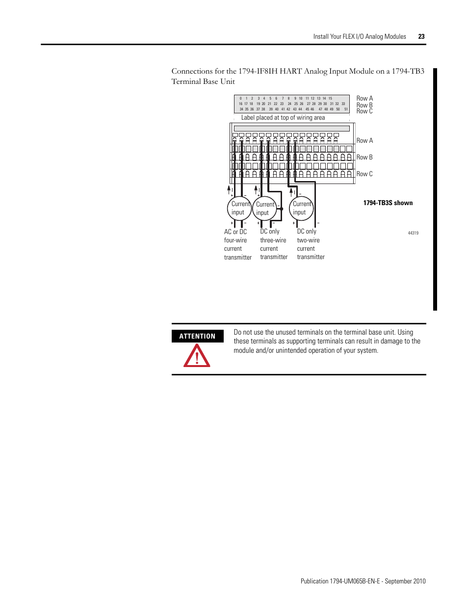 Attention | Rockwell Automation 1794-OF8IH FLEX Isolated Input/Output HART Analog Modules User Manual | Page 35 / 164