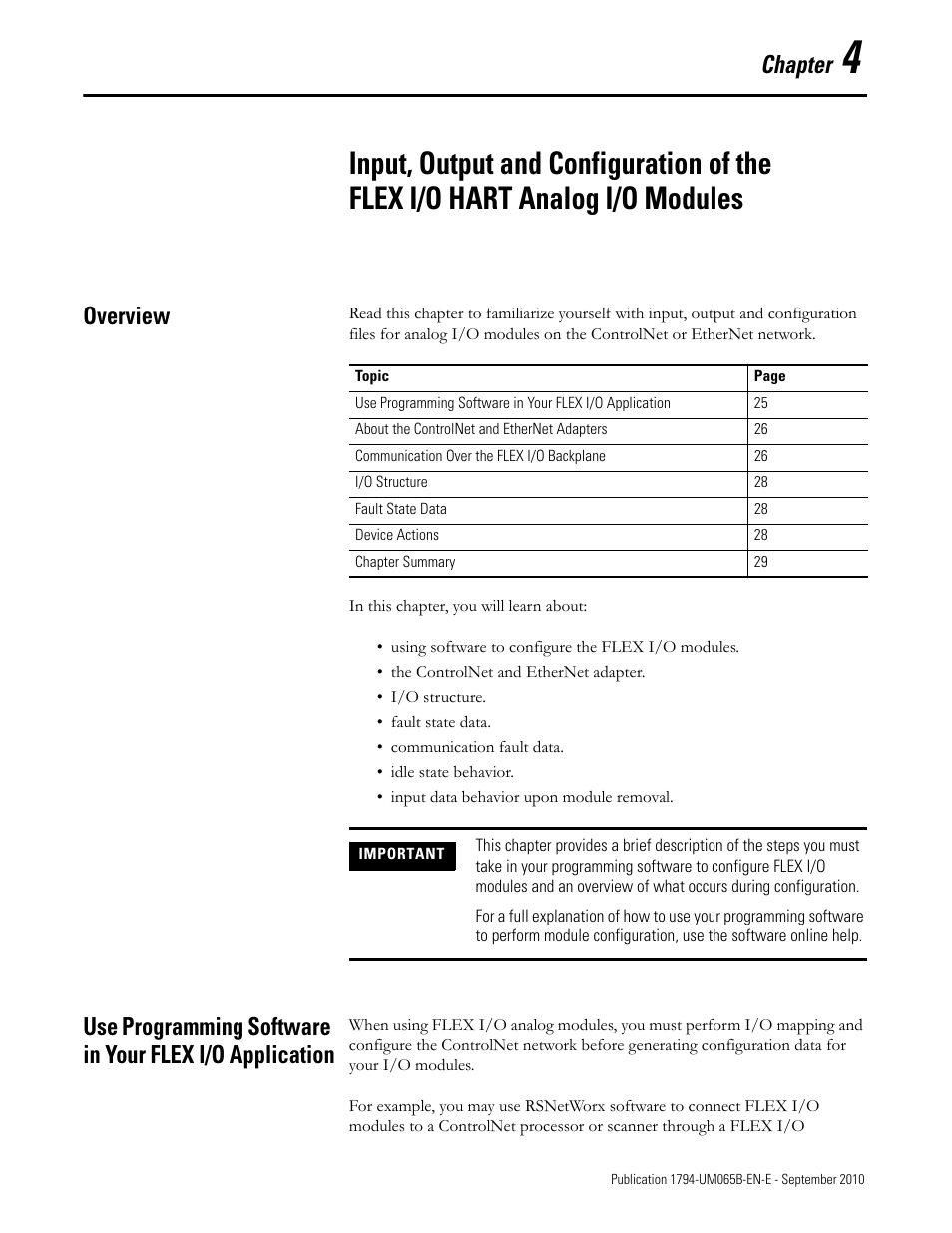 Overview, Chapter | Rockwell Automation 1794-OF8IH FLEX Isolated Input/Output HART Analog Modules User Manual | Page 37 / 164