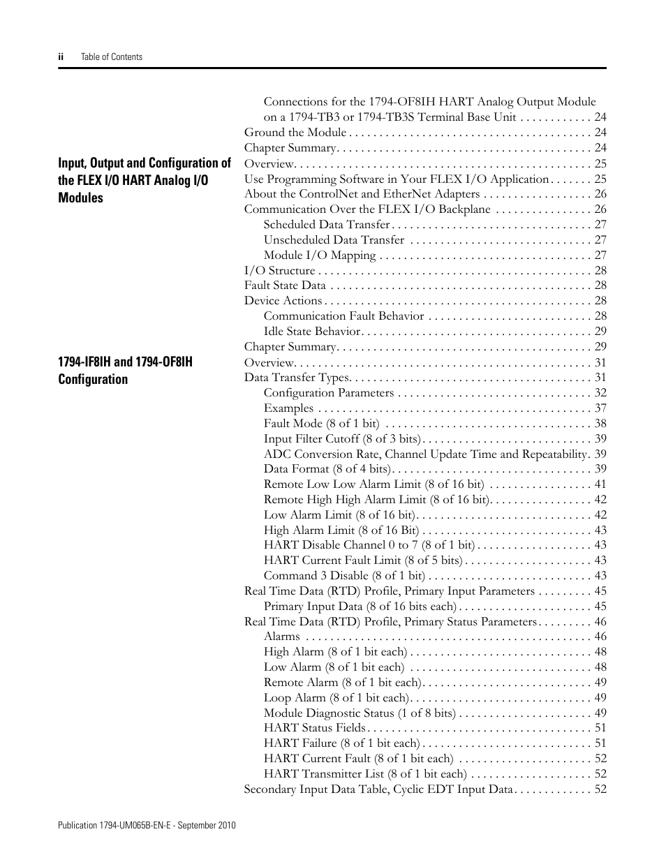 Rockwell Automation 1794-OF8IH FLEX Isolated Input/Output HART Analog Modules User Manual | Page 8 / 164