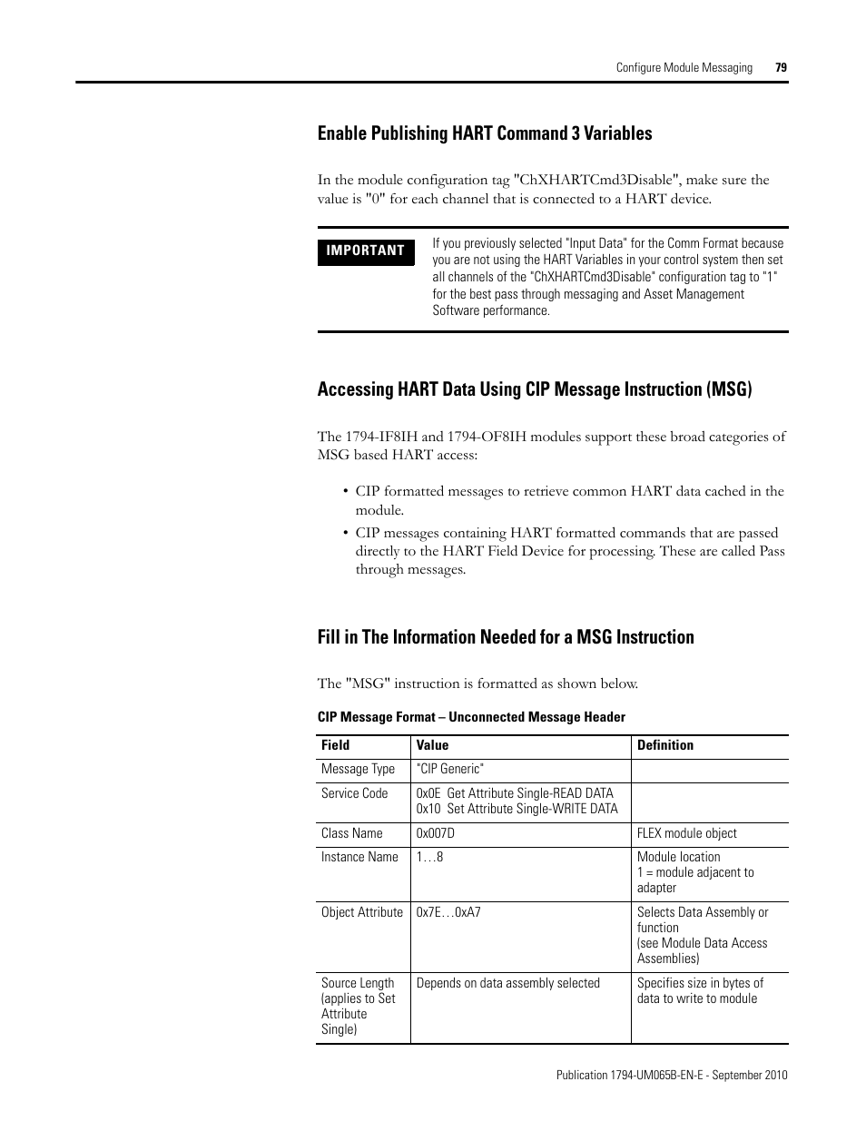Enable publishing hart command 3 variables | Rockwell Automation 1794-OF8IH FLEX Isolated Input/Output HART Analog Modules User Manual | Page 91 / 164