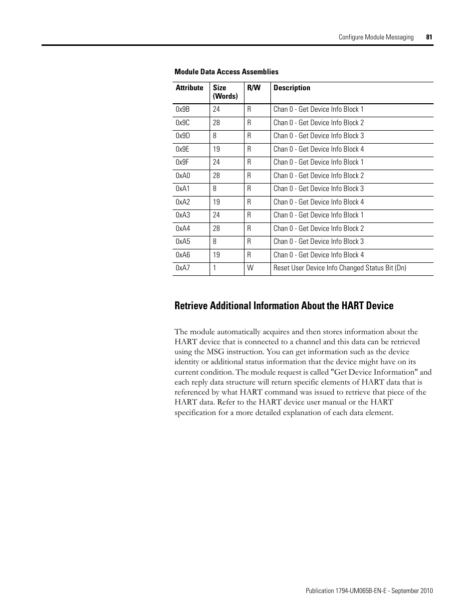 Rockwell Automation 1794-OF8IH FLEX Isolated Input/Output HART Analog Modules User Manual | Page 93 / 164