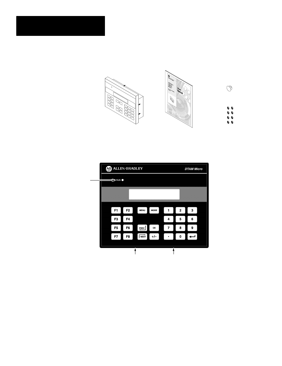 Package contents, Description, Description package contents | Rockwell Automation 2707-M232P3_M485P3 DTAM Micro Operator Interface Module User Manual | Page 12 / 124