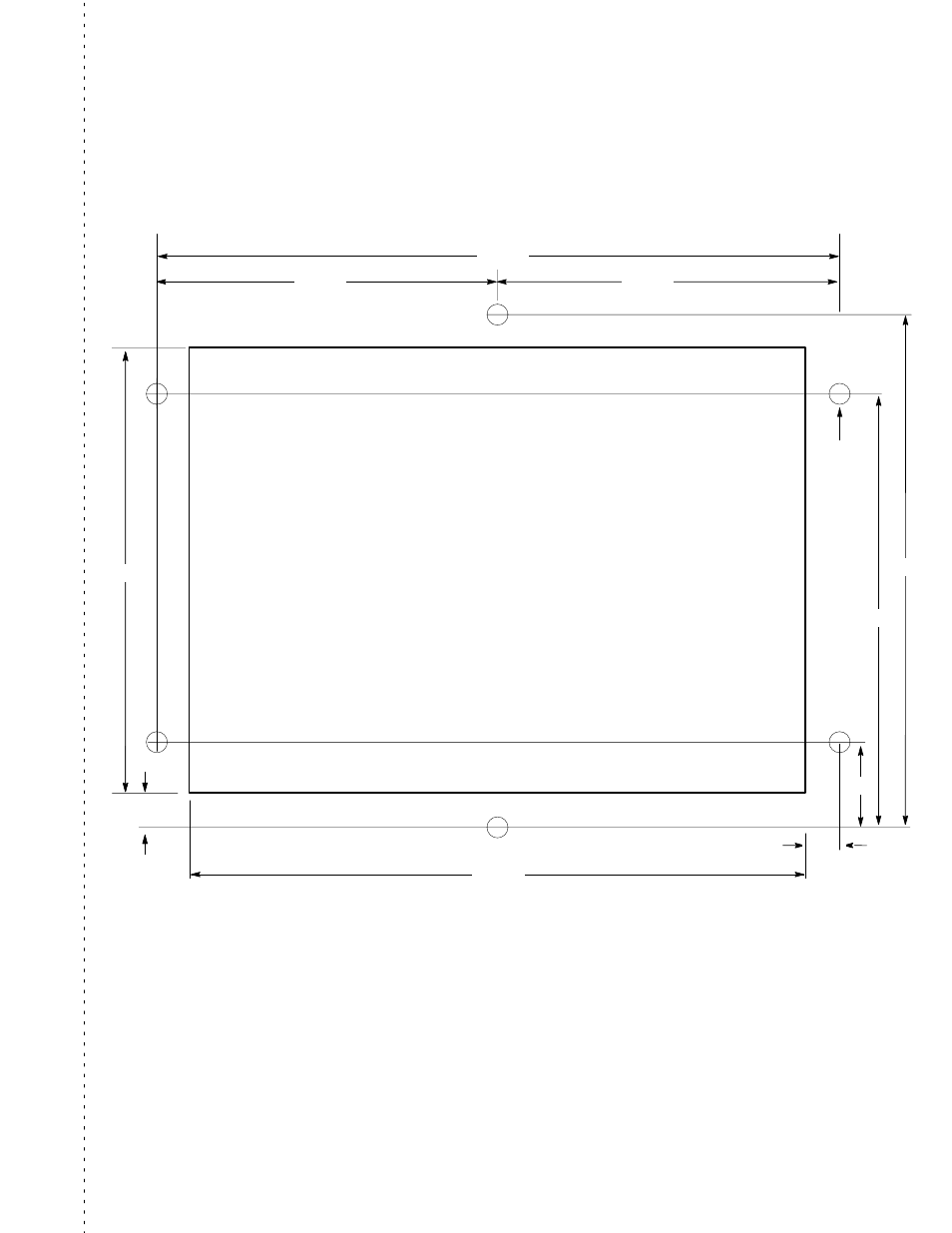 Cutout template | Rockwell Automation 2707-M232P3_M485P3 DTAM Micro Operator Interface Module User Manual | Page 121 / 124