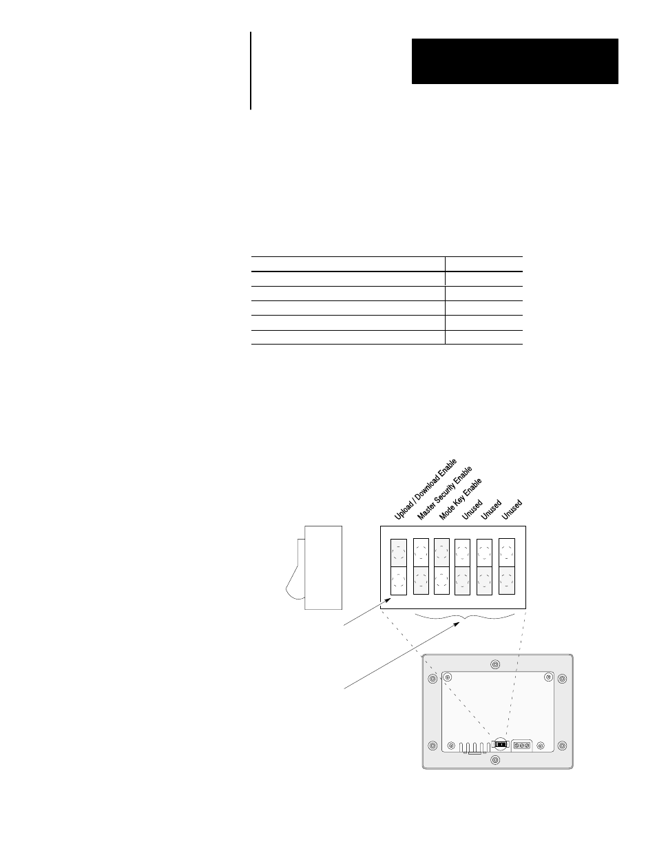 4 - transferring applications, Objectives, Upload/download dip switch settings | Transferring applications | Rockwell Automation 2707-M232P3_M485P3 DTAM Micro Operator Interface Module User Manual | Page 37 / 124