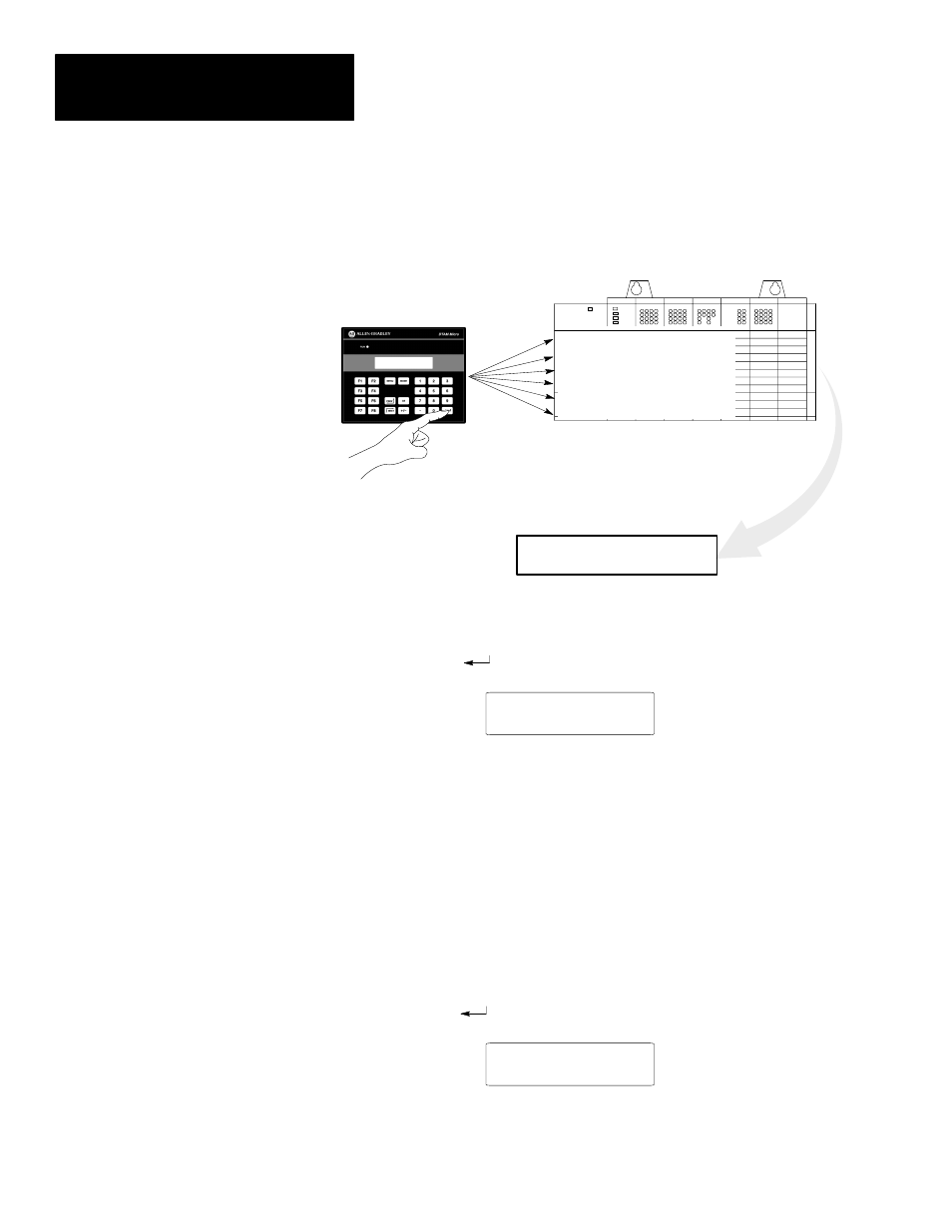 Recipe screens, Recipe screens alarm screens | Rockwell Automation 2707-M232P3_M485P3 DTAM Micro Operator Interface Module User Manual | Page 54 / 124