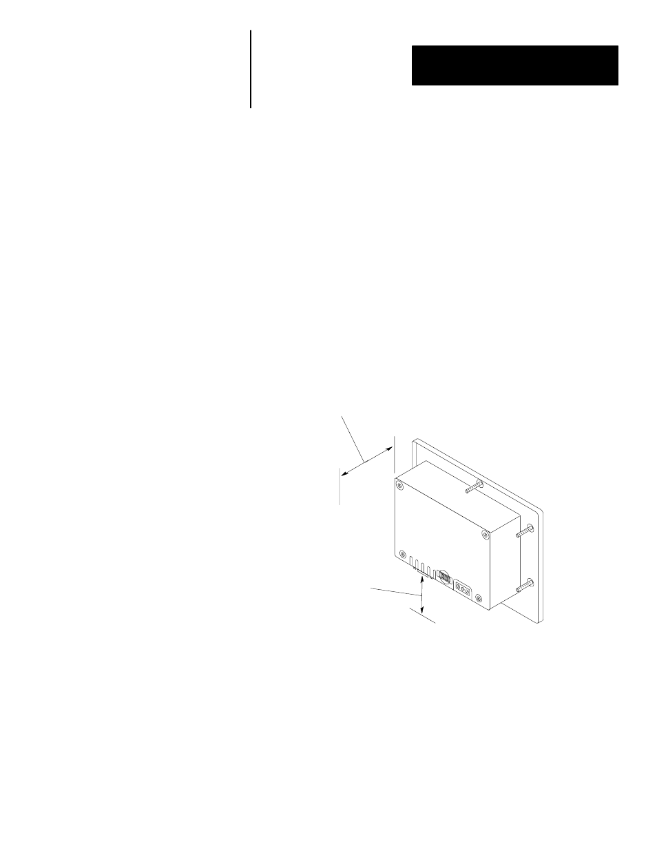 Equipment required, Clearances, Equipment required clearances | Rockwell Automation 2707-M232P3_M485P3 DTAM Micro Operator Interface Module User Manual | Page 57 / 124