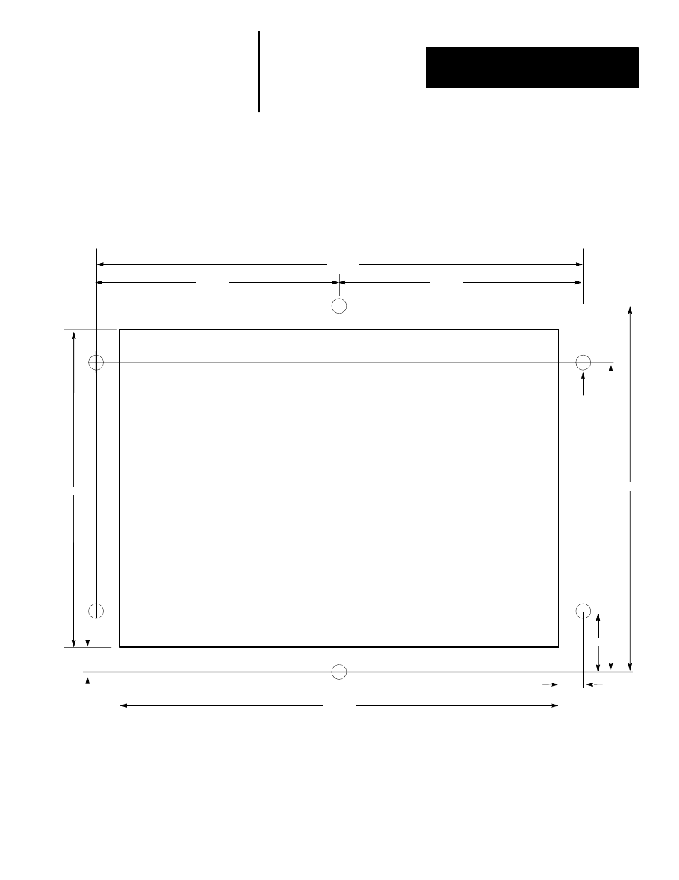 Cutout template | Rockwell Automation 2707-M232P3_M485P3 DTAM Micro Operator Interface Module User Manual | Page 59 / 124