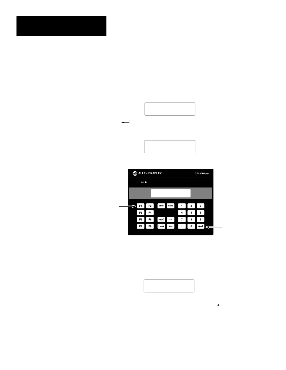 Keyboard test | Rockwell Automation 2707-M232P3_M485P3 DTAM Micro Operator Interface Module User Manual | Page 82 / 124