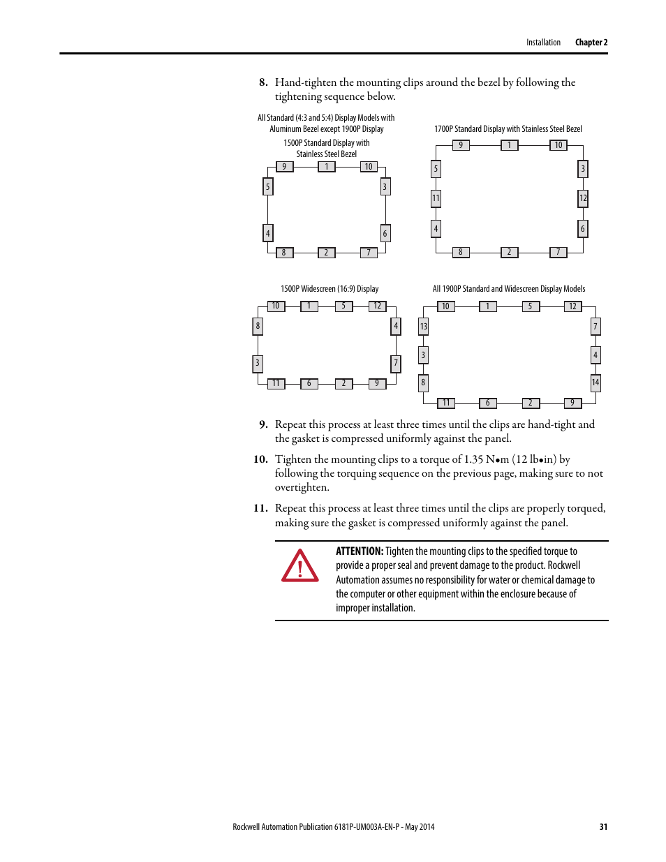 Rockwell Automation 6189x Integrated Display Industrial Computers User Manual User Manual | Page 31 / 124