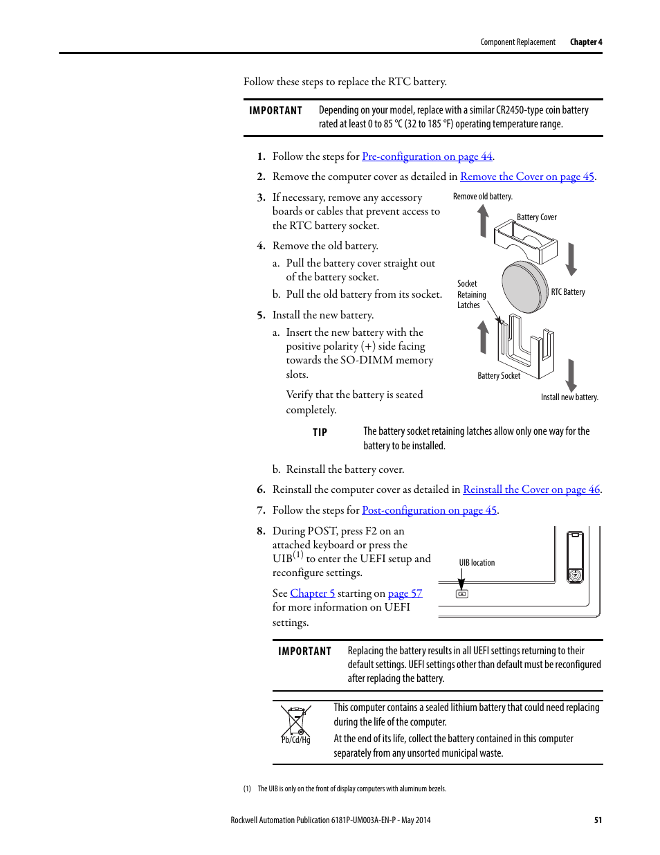 Rockwell Automation 6189x Integrated Display Industrial Computers User Manual User Manual | Page 51 / 124