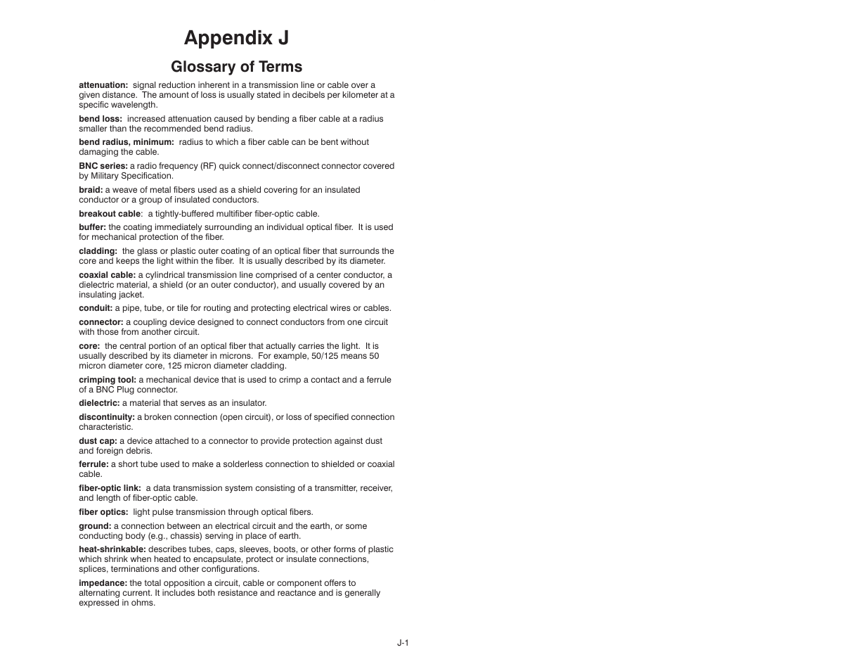 J - glossary of terms, Appendix j, Glossary of terms | Rockwell Automation 57C329 Remote I/O Communications, AutoMax User Manual | Page 115 / 144