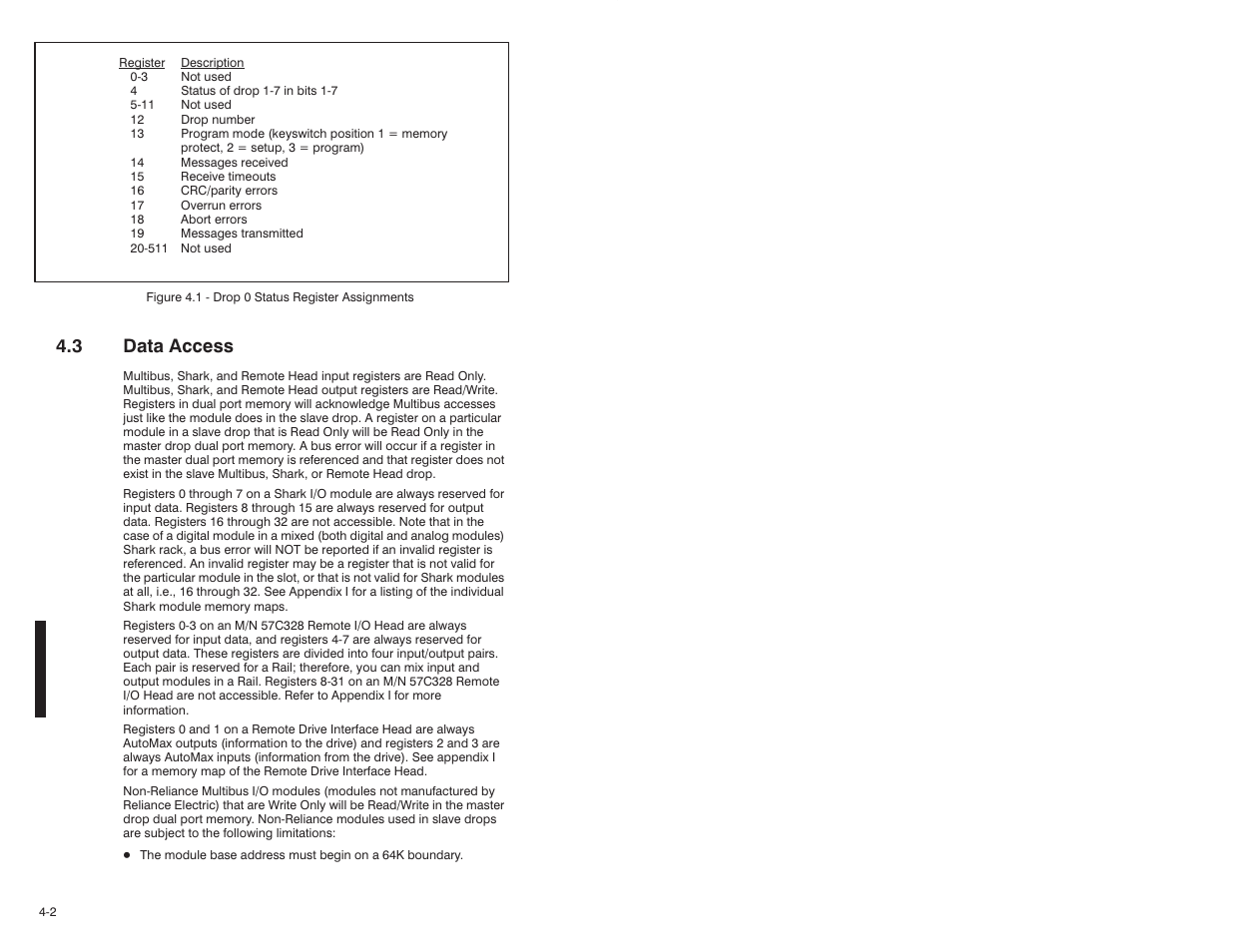3 data access | Rockwell Automation 57C329 Remote I/O Communications, AutoMax User Manual | Page 64 / 144
