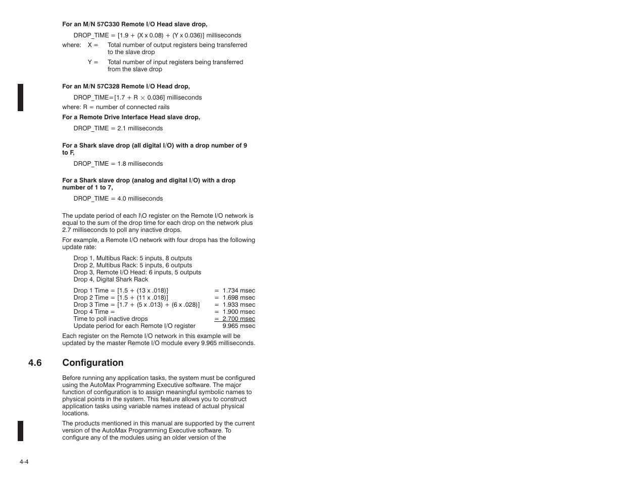 6 configuration | Rockwell Automation 57C329 Remote I/O Communications, AutoMax User Manual | Page 66 / 144