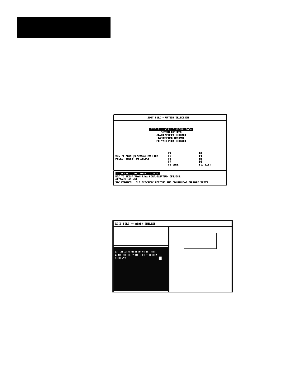 Creating an alarm screen | Rockwell Automation 2707-NP DTAM Programming Software User Manual | Page 104 / 184