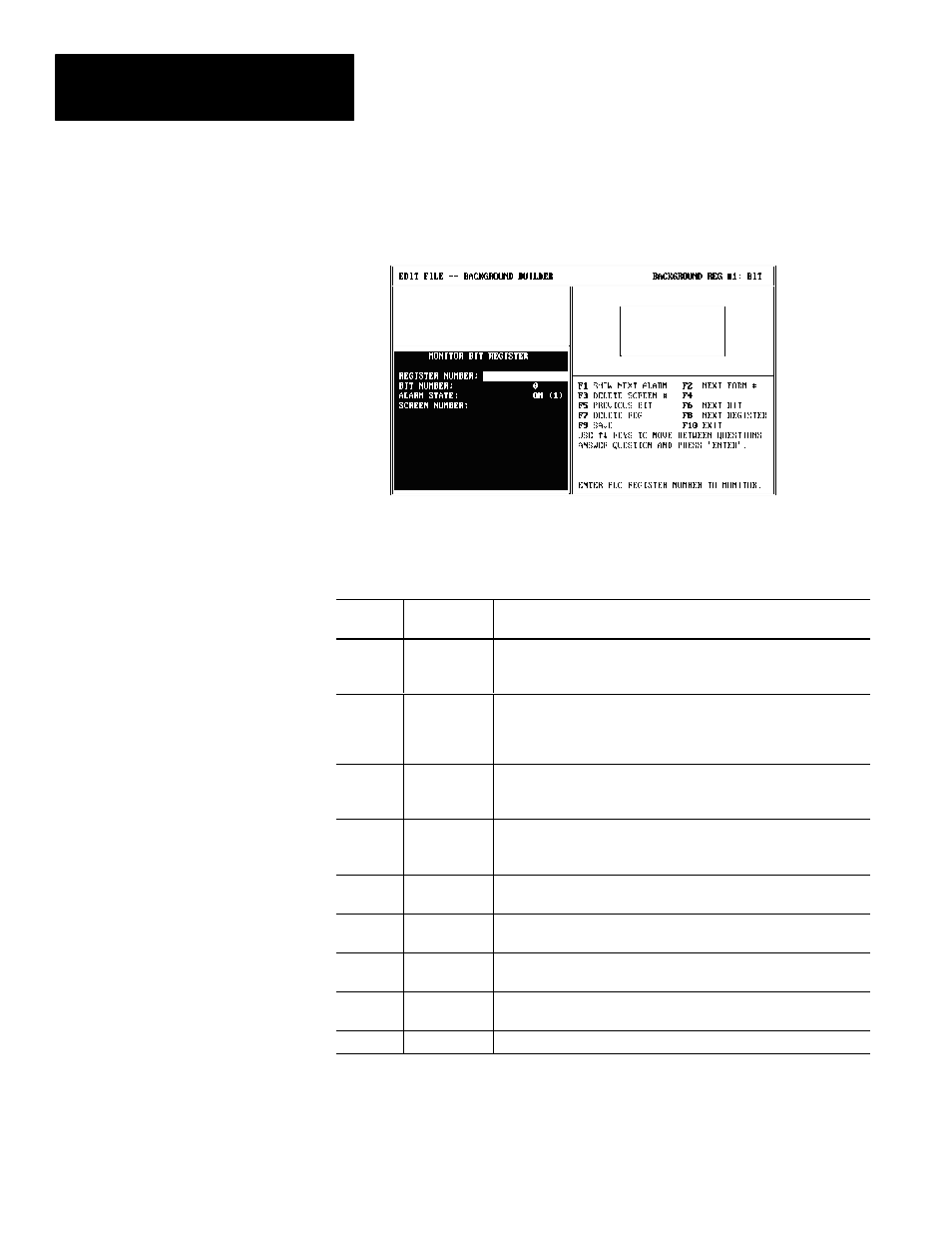 Background monitor screen | Rockwell Automation 2707-NP DTAM Programming Software User Manual | Page 128 / 184