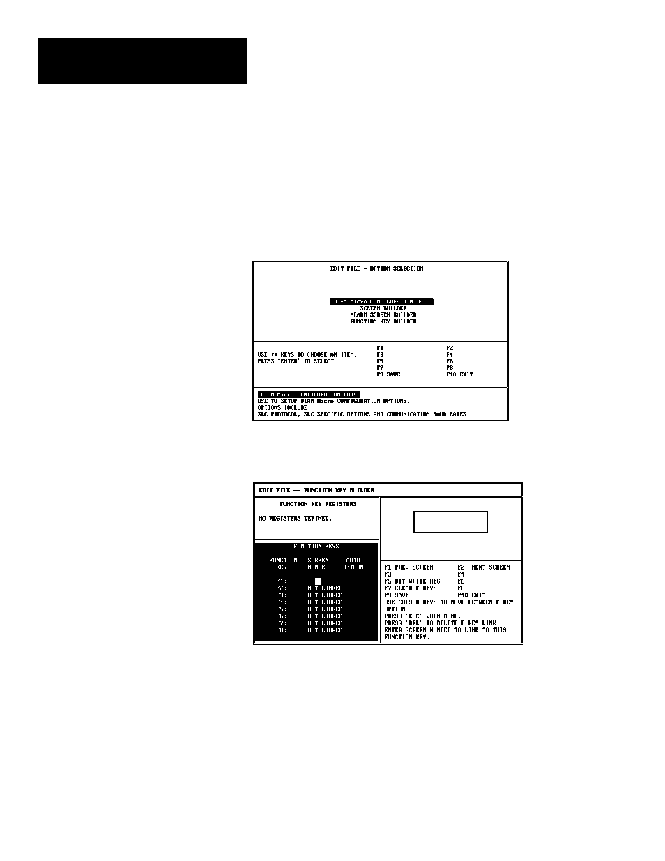 Linking screens to function keys | Rockwell Automation 2707-NP DTAM Programming Software User Manual | Page 136 / 184