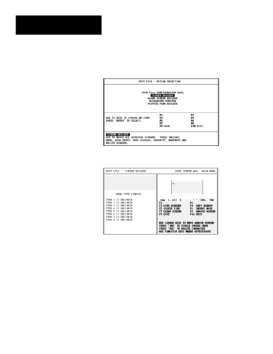 Accessing screen types | Rockwell Automation 2707-NP DTAM Programming Software User Manual | Page 44 / 184