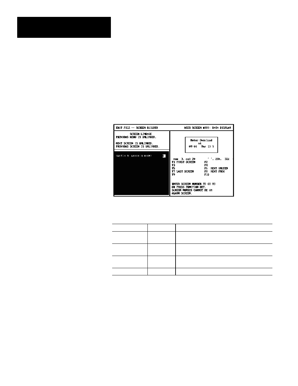 Selecting other screens | Rockwell Automation 2707-NP DTAM Programming Software User Manual | Page 48 / 184