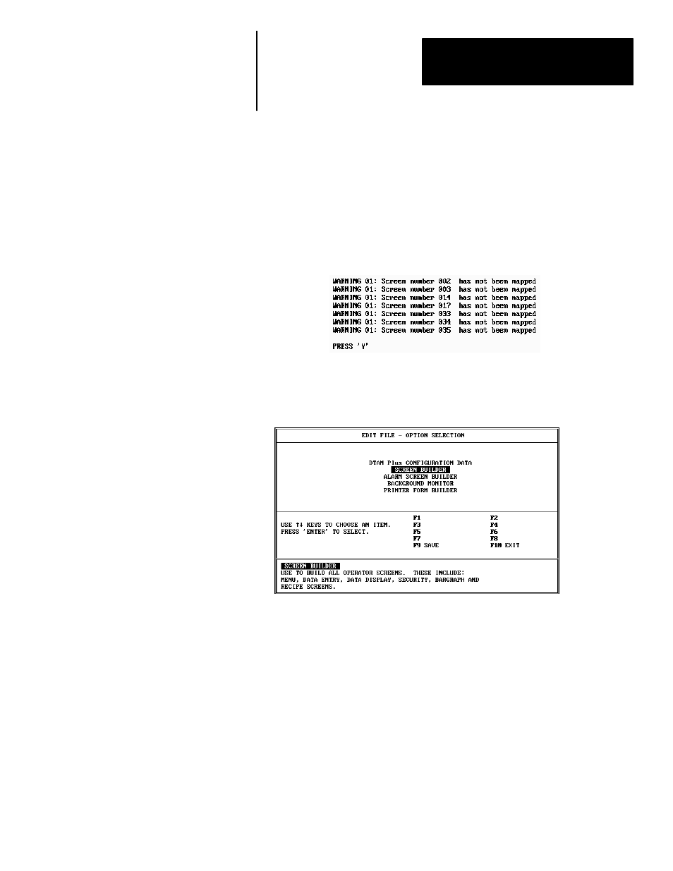 Exiting screen builder | Rockwell Automation 2707-NP DTAM Programming Software User Manual | Page 51 / 184