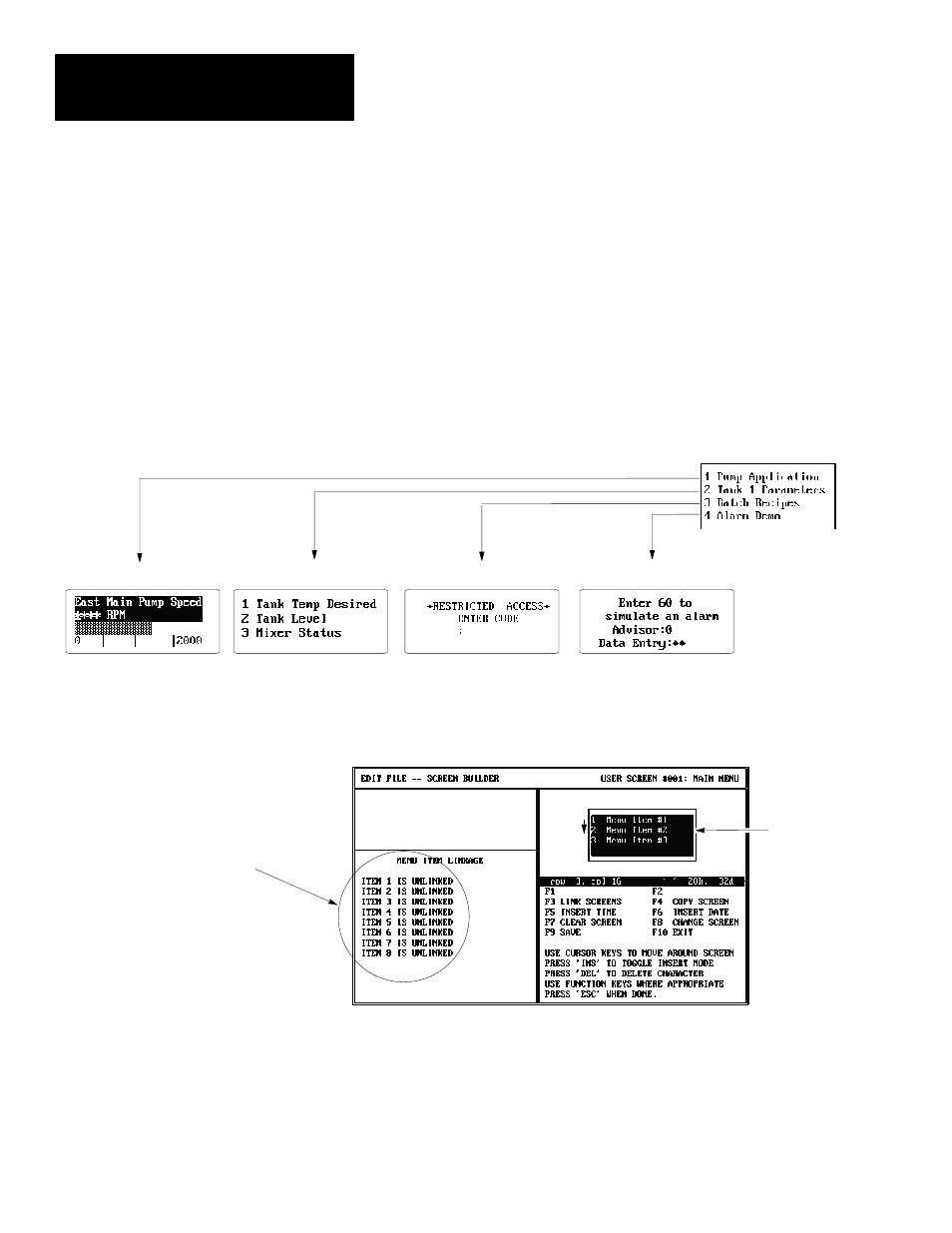 Building a menu | Rockwell Automation 2707-NP DTAM Programming Software User Manual | Page 54 / 184