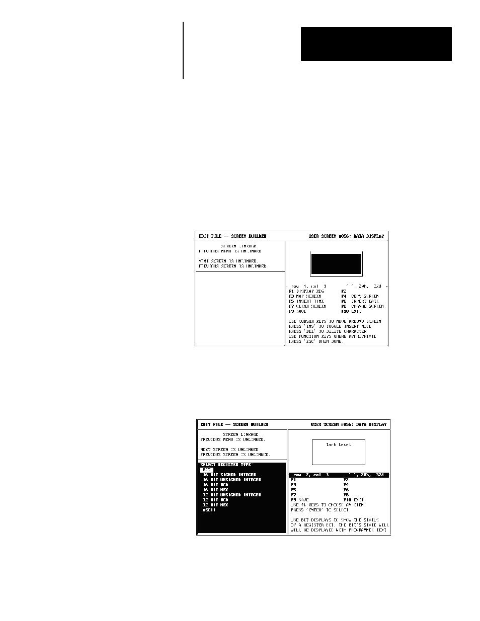Creating a display screen | Rockwell Automation 2707-NP DTAM Programming Software User Manual | Page 59 / 184