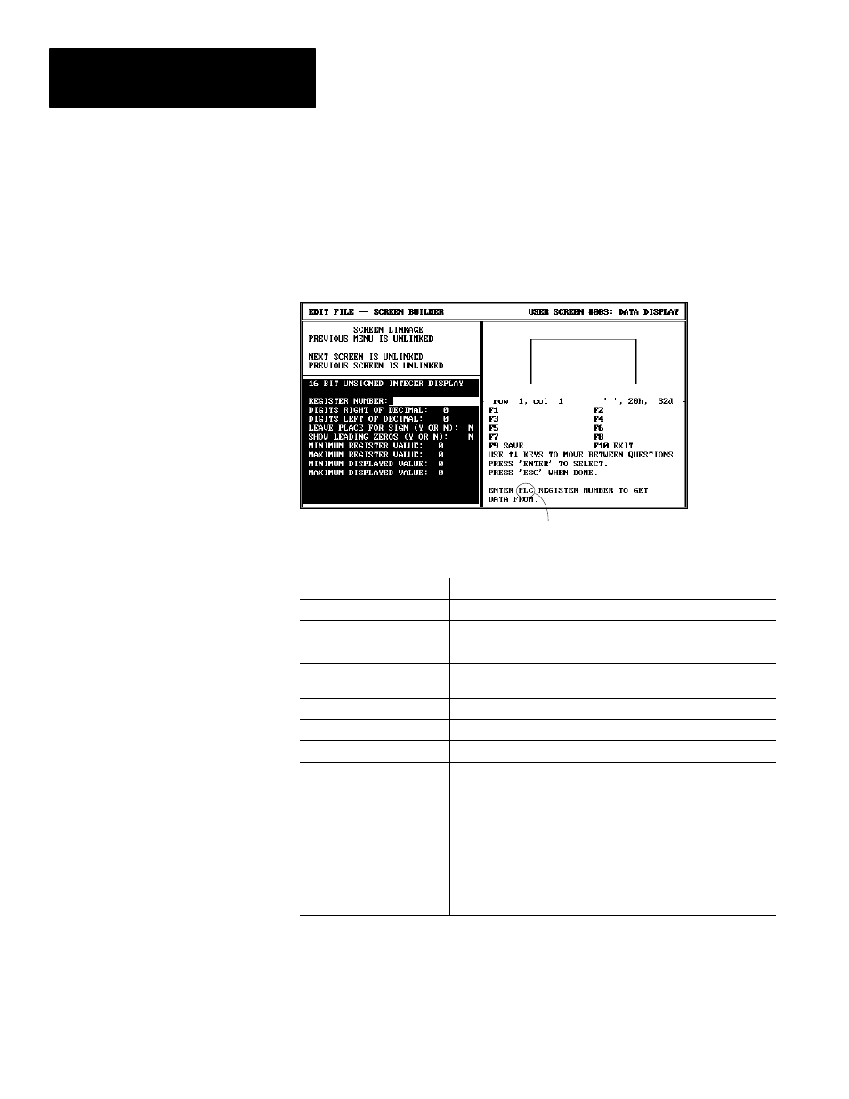 Display register format selections | Rockwell Automation 2707-NP DTAM Programming Software User Manual | Page 62 / 184