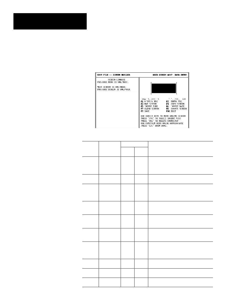 Data entry screen builder | Rockwell Automation 2707-NP DTAM Programming Software User Manual | Page 70 / 184