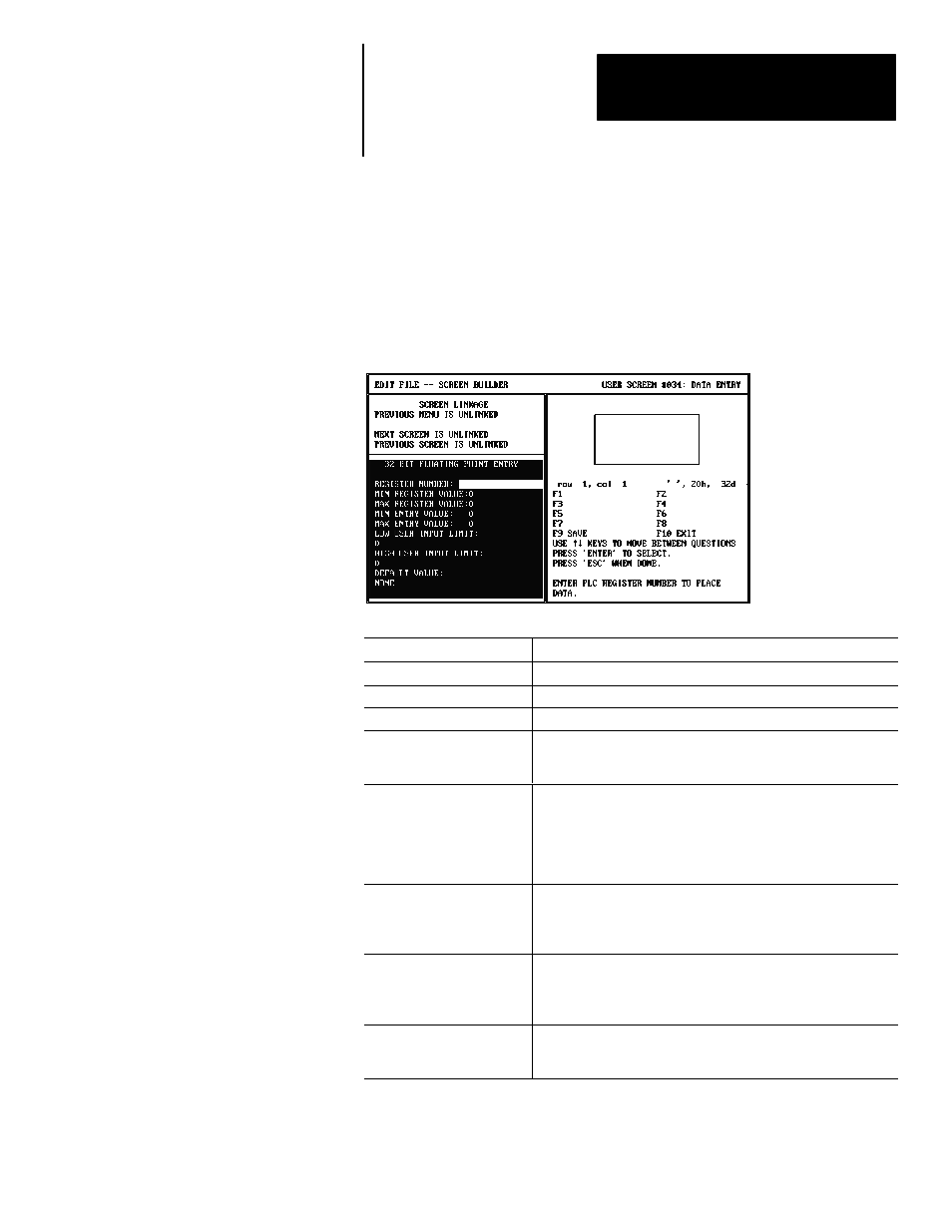 Data entry register format selections | Rockwell Automation 2707-NP DTAM Programming Software User Manual | Page 77 / 184