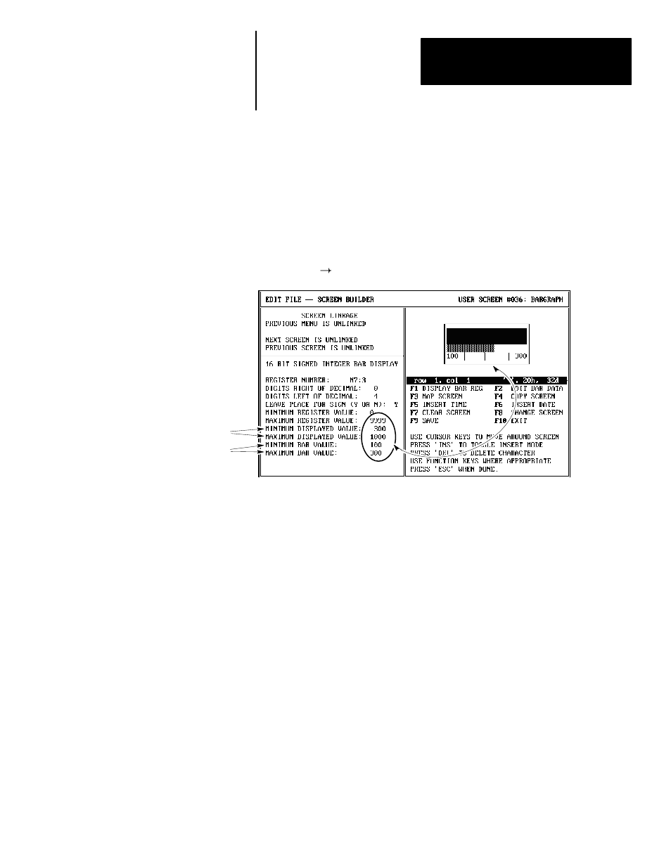 Graph display range | Rockwell Automation 2707-NP DTAM Programming Software User Manual | Page 91 / 184