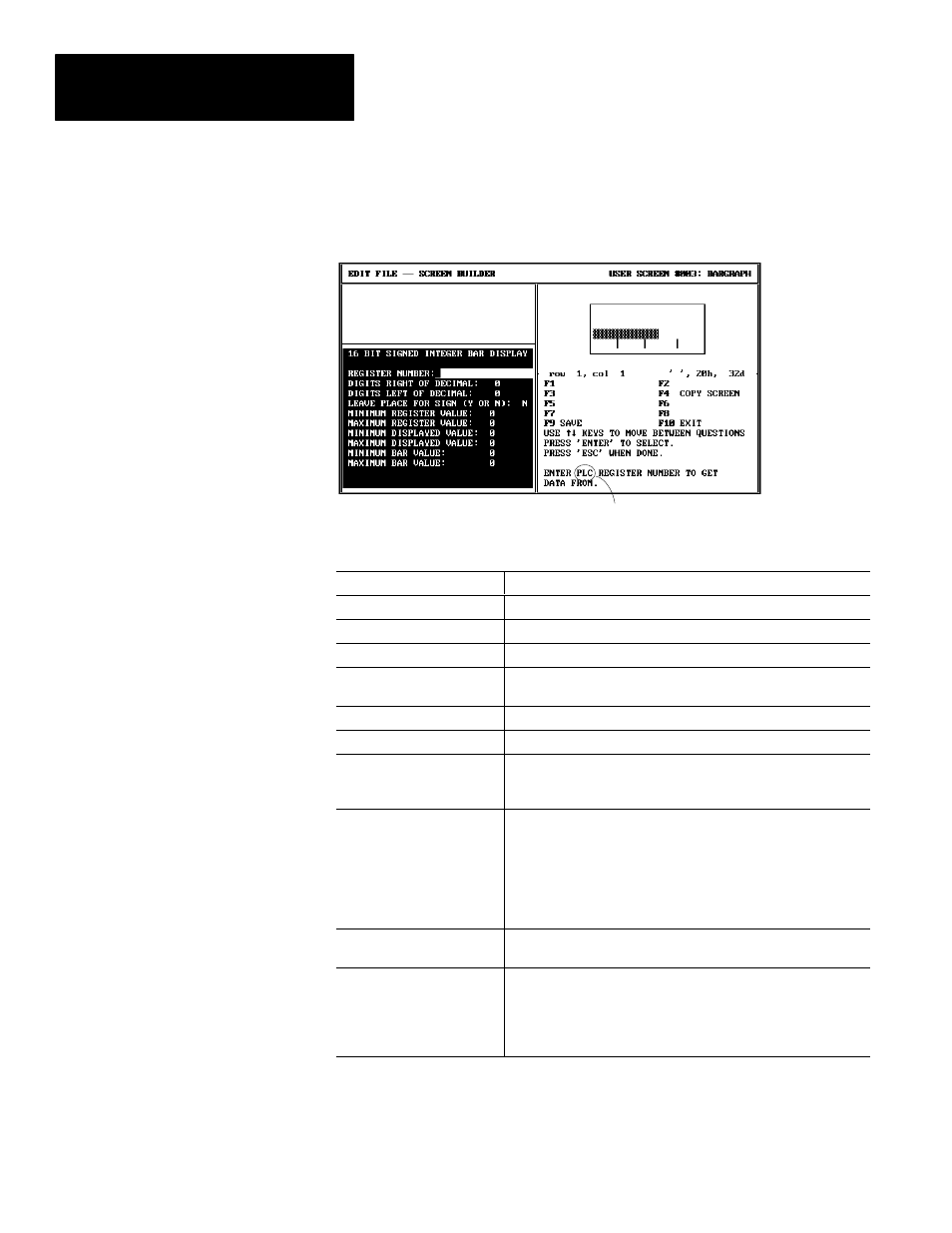 Bar graph register format selections | Rockwell Automation 2707-NP DTAM Programming Software User Manual | Page 94 / 184