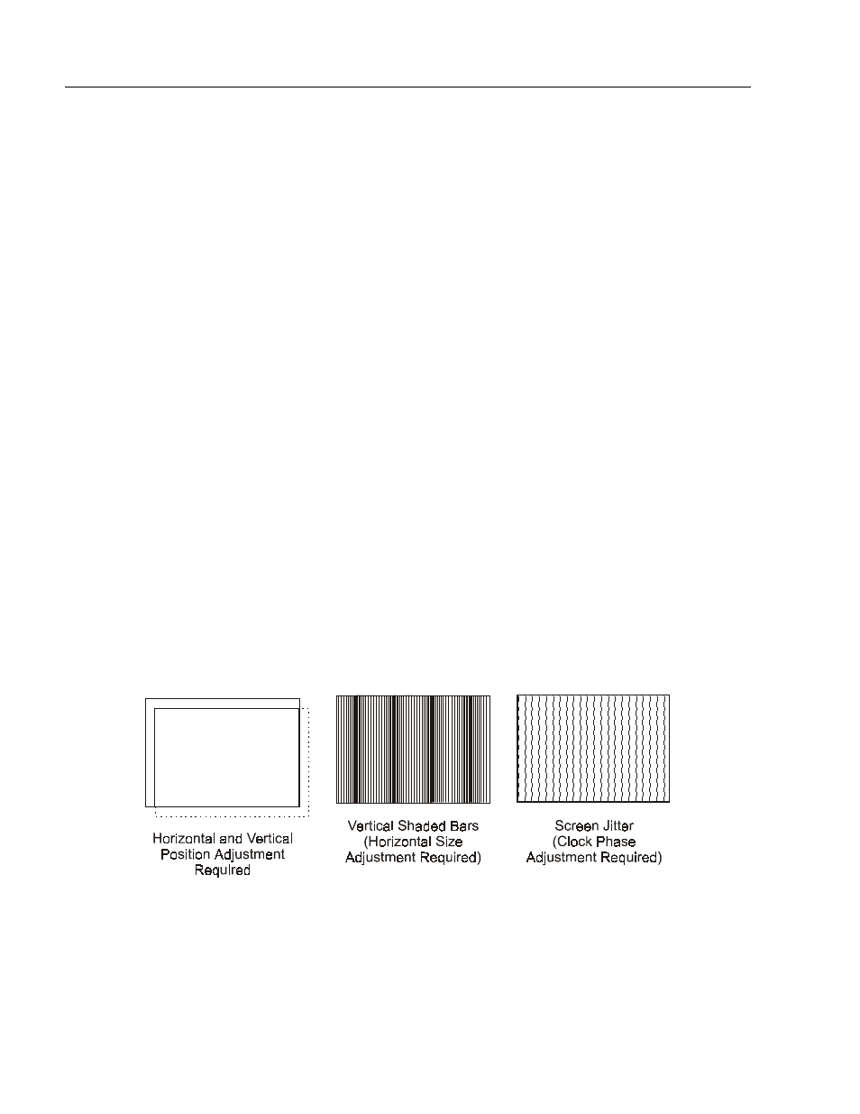 Initial video setup, Common flat panel video adjustments | Rockwell Automation 6185-A 10 Inch Monitor User Manual User Manual | Page 16 / 31