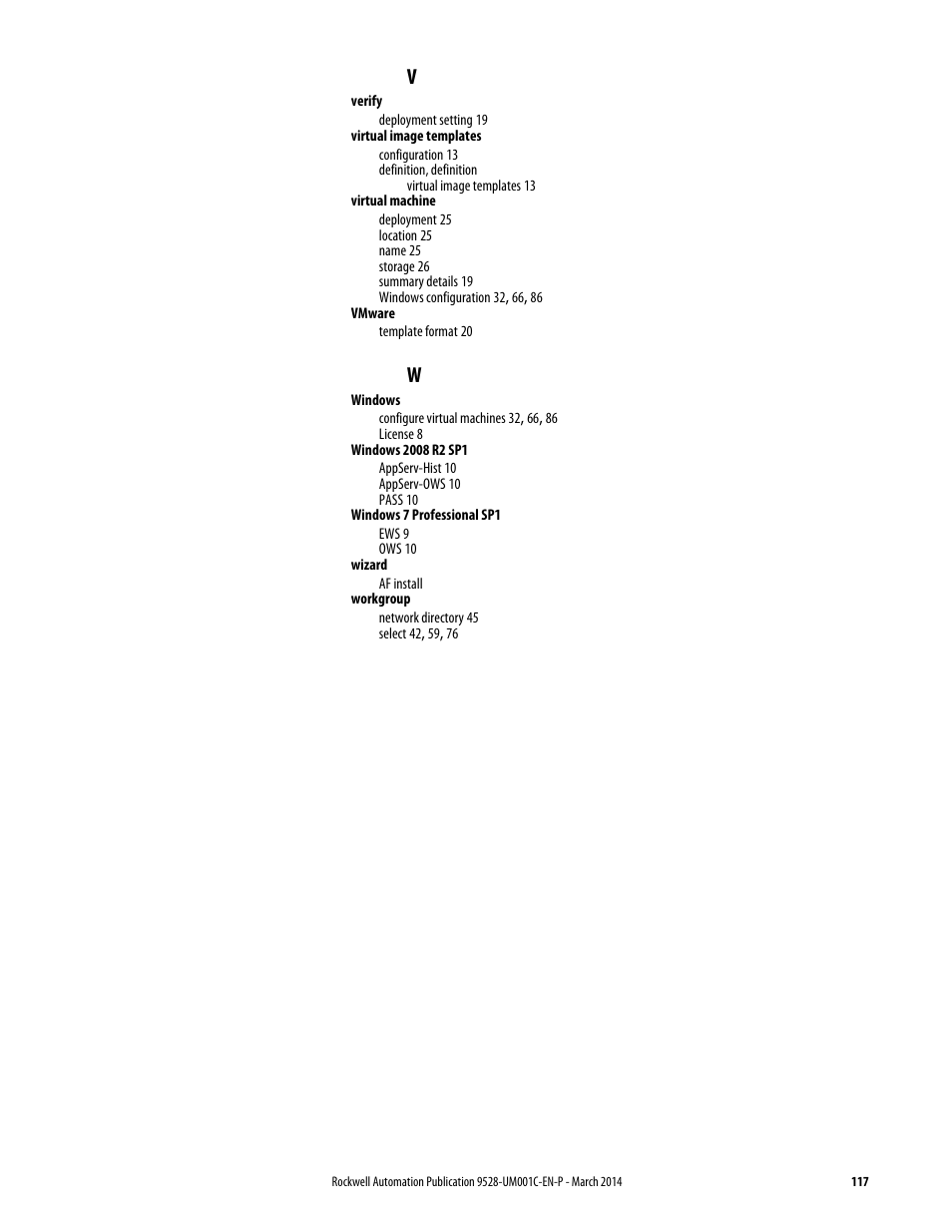 Rockwell Automation 9528-APPOWSENE Virtual Image Templates User Manual User Manual | Page 117 / 120