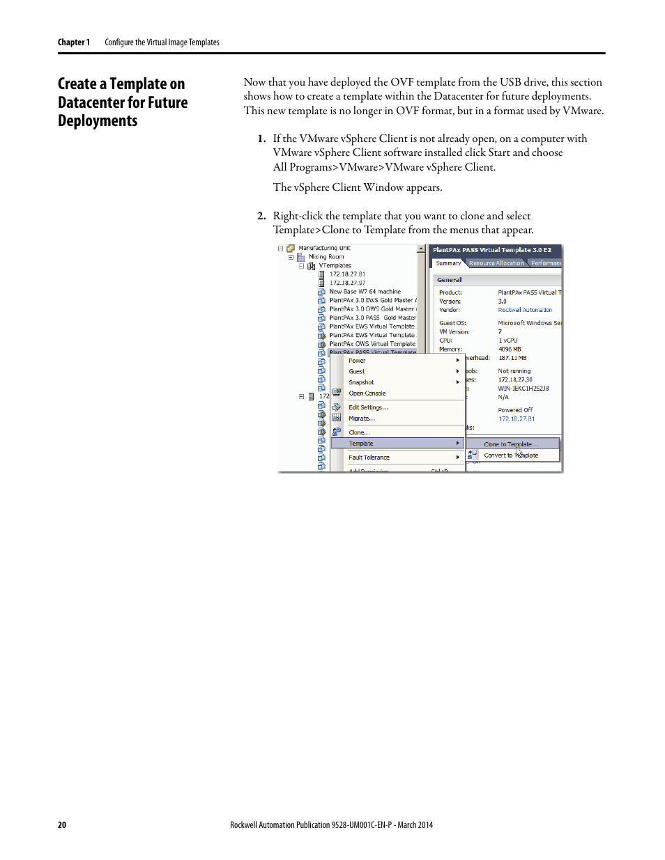 Rockwell Automation 9528-APPOWSENE Virtual Image Templates User Manual User Manual | Page 20 / 120