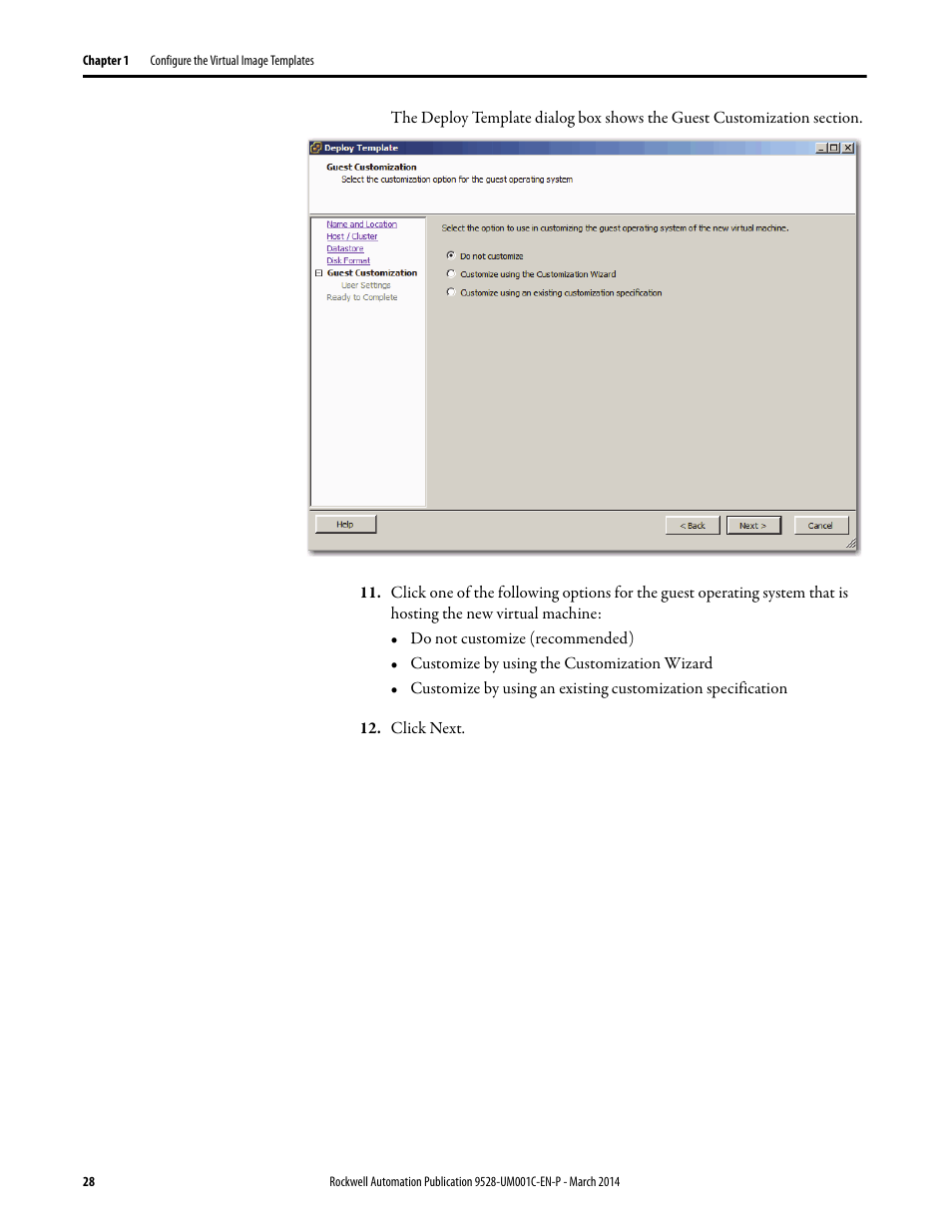 Rockwell Automation 9528-APPOWSENE Virtual Image Templates User Manual User Manual | Page 28 / 120