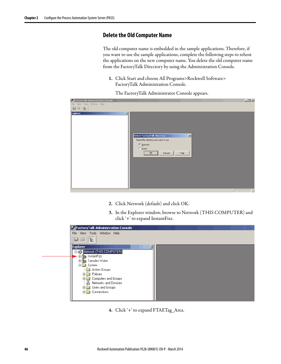 Delete the old computer name | Rockwell Automation 9528-APPOWSENE Virtual Image Templates User Manual User Manual | Page 46 / 120