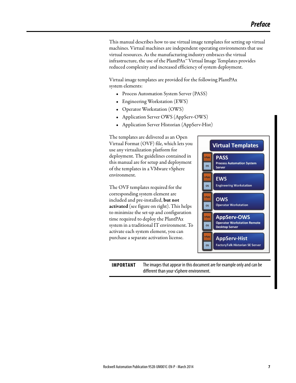 Preface | Rockwell Automation 9528-APPOWSENE Virtual Image Templates User Manual User Manual | Page 7 / 120
