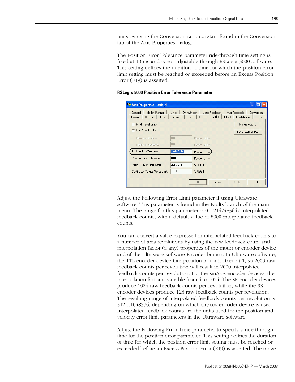 Rockwell Automation 2090 Ultra3000 Servo Drives Integration Manual User Manual | Page 143 / 180