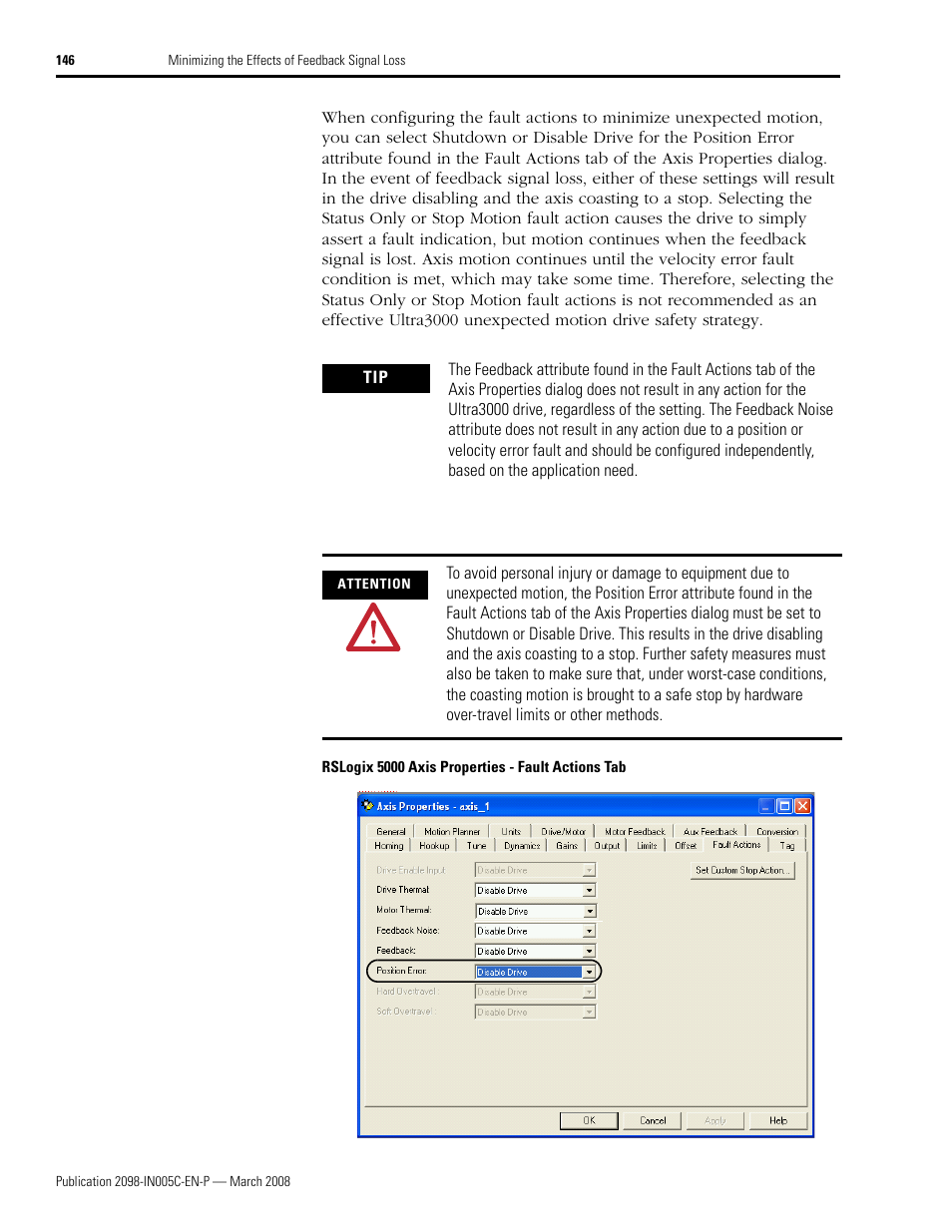 Rockwell Automation 2090 Ultra3000 Servo Drives Integration Manual User Manual | Page 146 / 180