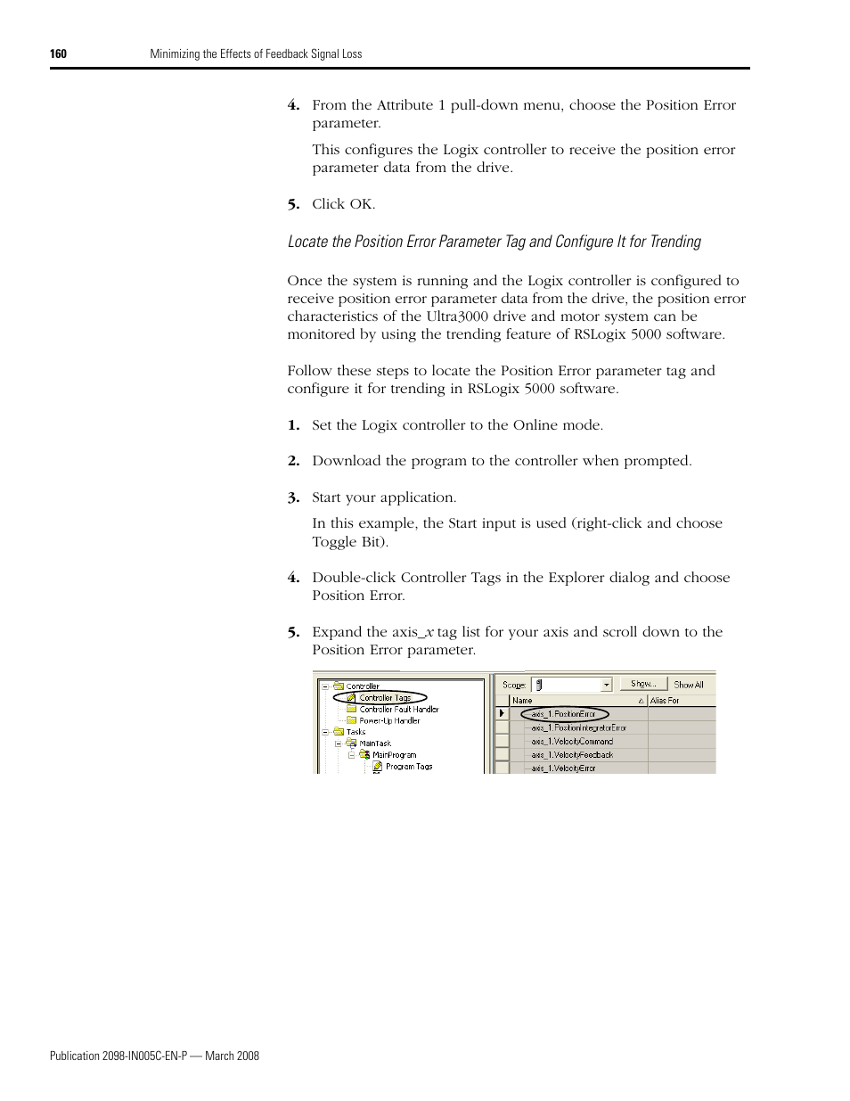 Rockwell Automation 2090 Ultra3000 Servo Drives Integration Manual User Manual | Page 160 / 180