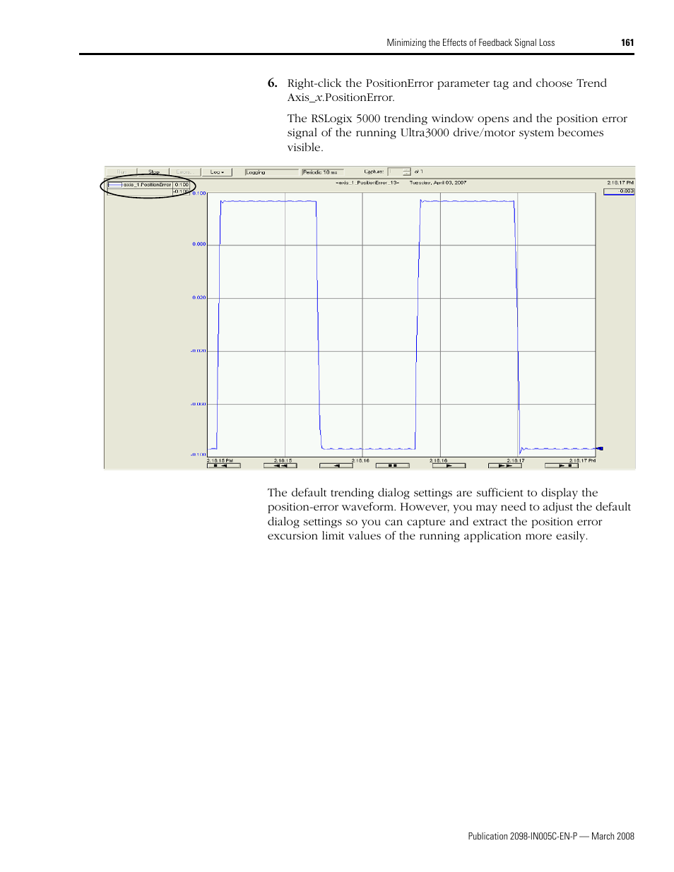 Rockwell Automation 2090 Ultra3000 Servo Drives Integration Manual User Manual | Page 161 / 180