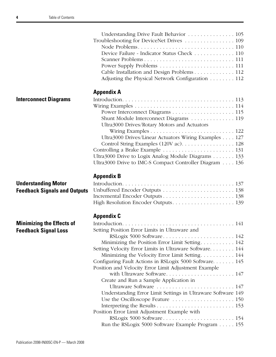 Rockwell Automation 2090 Ultra3000 Servo Drives Integration Manual User Manual | Page 4 / 180