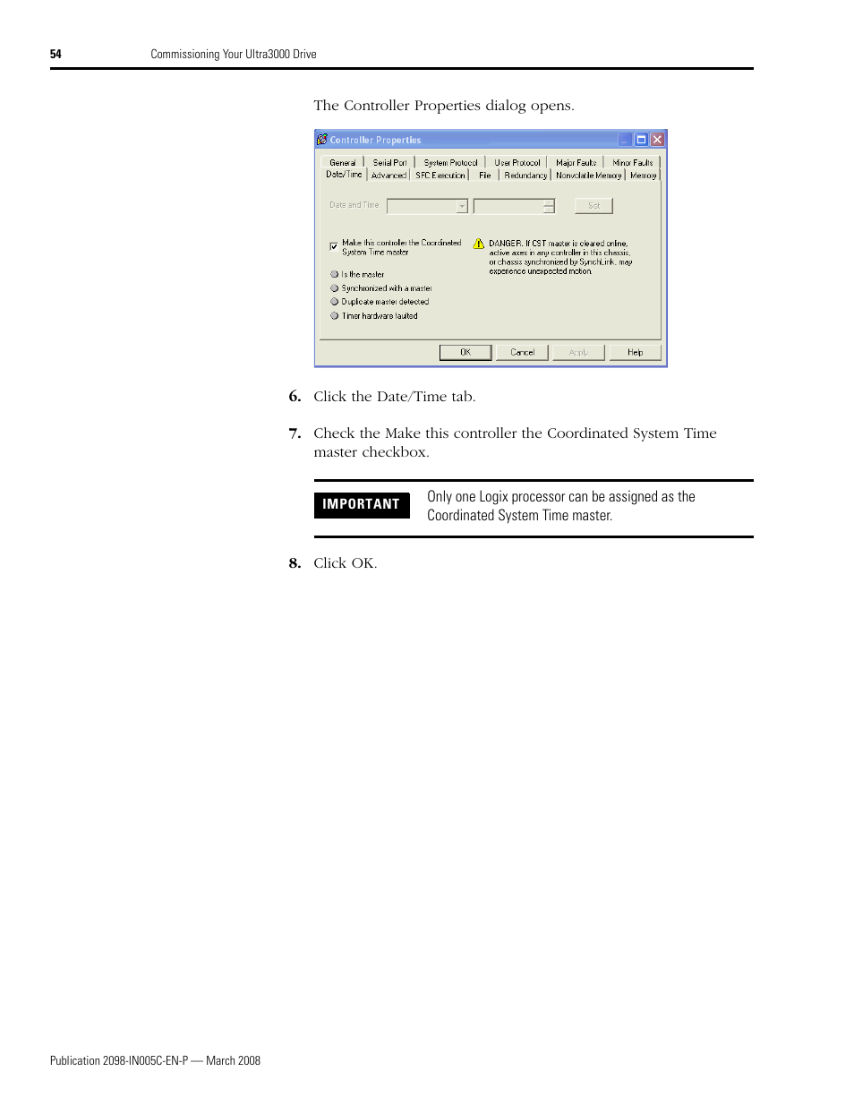 Rockwell Automation 2090 Ultra3000 Servo Drives Integration Manual User Manual | Page 54 / 180