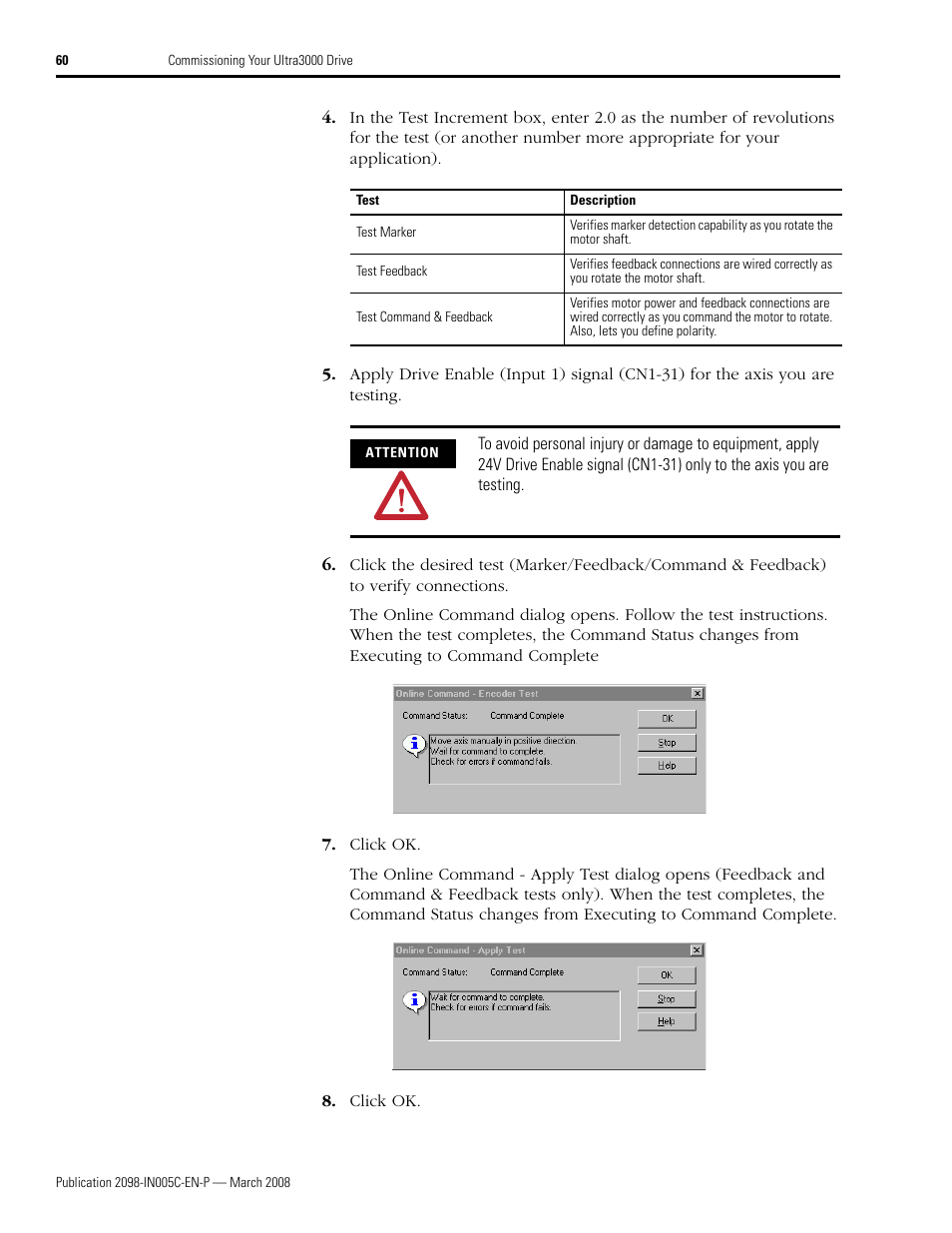 Rockwell Automation 2090 Ultra3000 Servo Drives Integration Manual User Manual | Page 60 / 180