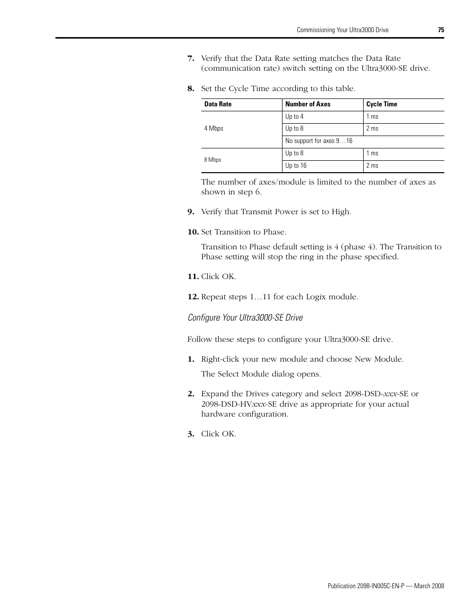 Rockwell Automation 2090 Ultra3000 Servo Drives Integration Manual User Manual | Page 75 / 180