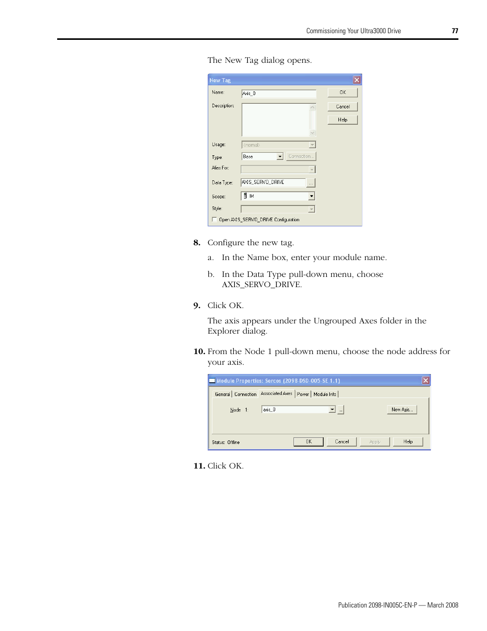 Rockwell Automation 2090 Ultra3000 Servo Drives Integration Manual User Manual | Page 77 / 180