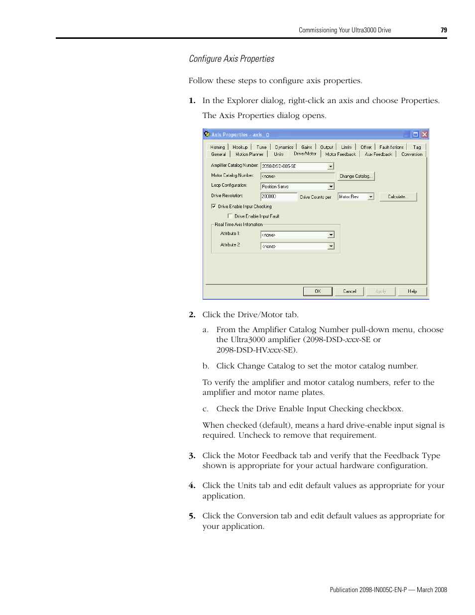 Rockwell Automation 2090 Ultra3000 Servo Drives Integration Manual User Manual | Page 79 / 180