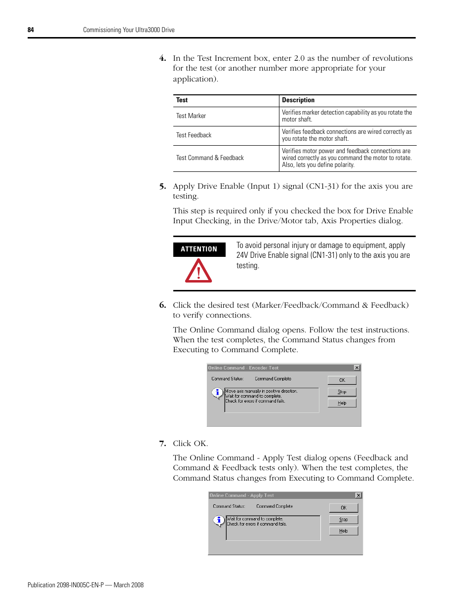 Rockwell Automation 2090 Ultra3000 Servo Drives Integration Manual User Manual | Page 84 / 180